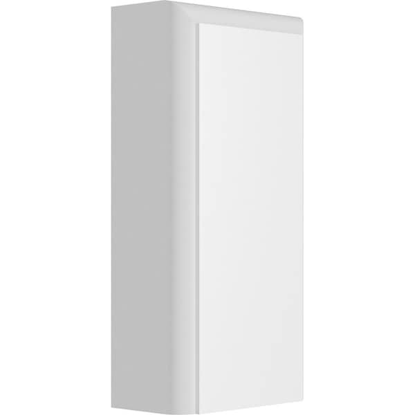 Ekena Millwork Standard Foster Plinth Block With Rounded Edge, 2"W x 4"H x 1"P PBP020X040X100FOS05 - main